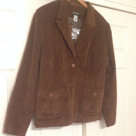 NWOT Metro style stretch corduroy jacket - Picture 1 of 7
